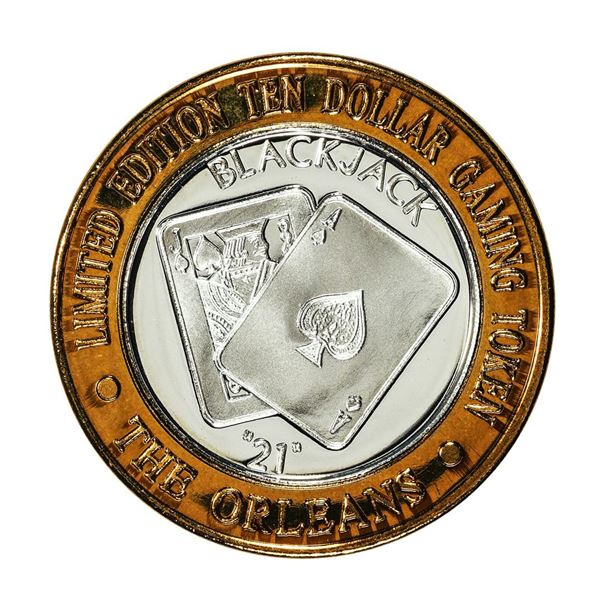 .999 Silver The Orleans Hotel & Casino Las Vegas, NV $10 Limited Edition Gaming Token