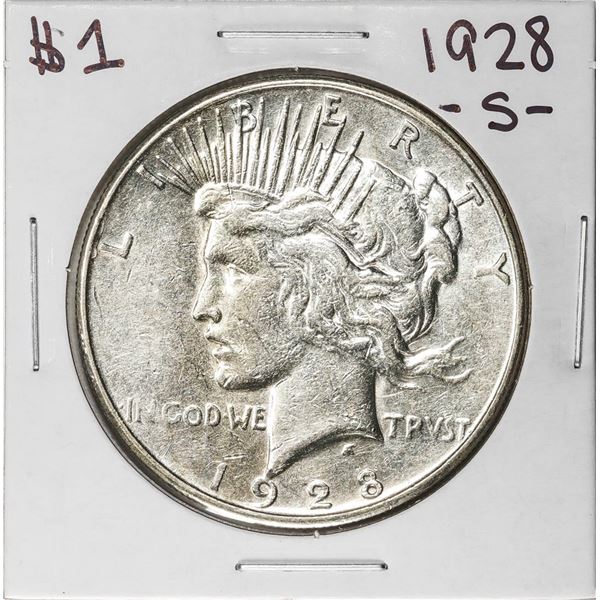 1928-S $1 Peace Silver Dollar Coin