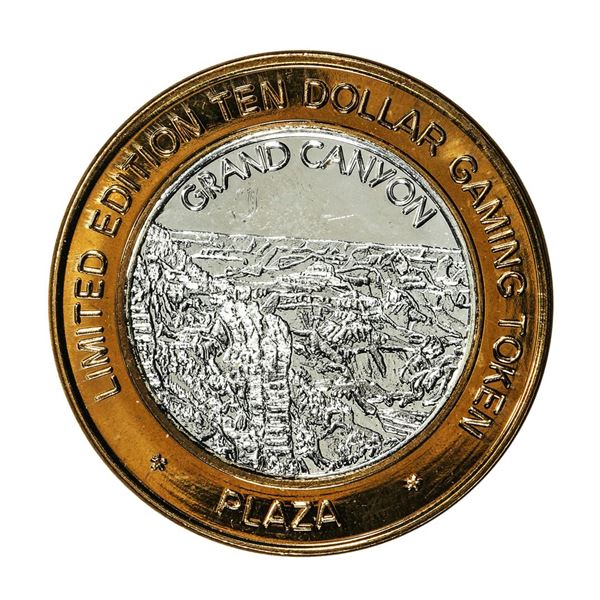 .999 Fine Silver Plaza Casino Las Vegas, NV $10 Limited Edition Gaming Token