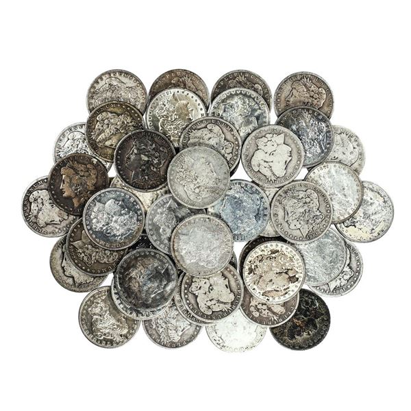 Lot of (50) Pre-1921 $1 Morgan Silver Dollar Coins