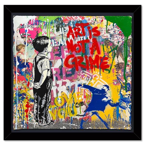Mr. Brainwash "With All My Love" Original Mixed Media on Paper