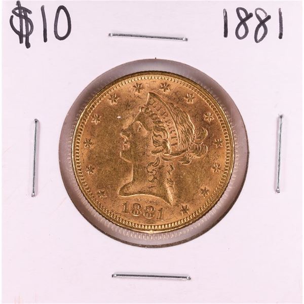 1881 $10 Liberty Head Eagle Gold Coin