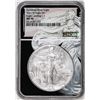 Image 1 : 2021-W Type 2 $1 Burnished American Silver Eagle Coin NGC MS70