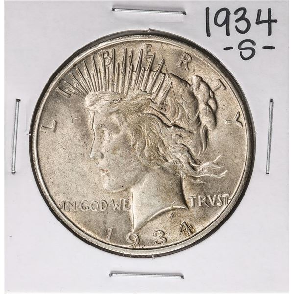 1934-S $1 Peace Silver Dollar Coin
