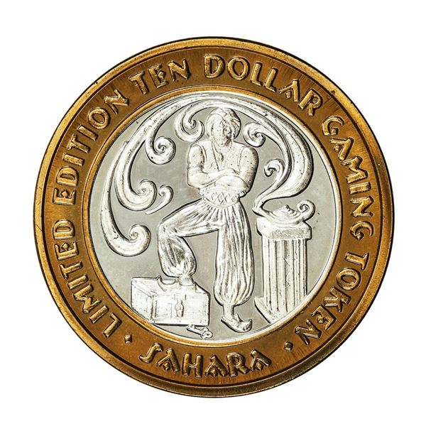 .999 Silver Sahara Las Vegas, Nevada $10 Casino Limited Edition Gaming Token