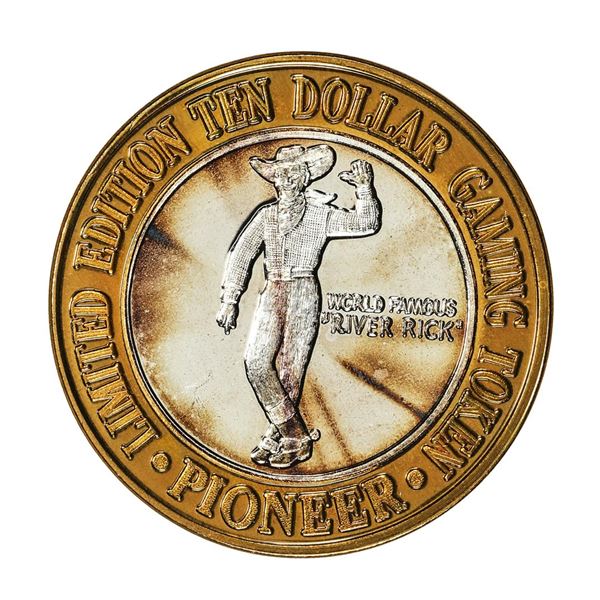 .999 Silver Pioneer Hotel & Gambling Hall $10 Casino Limited Edition Gaming Token