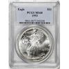 Image 1 : 1993 $1 American Silver Eagle Coin PCGS MS68