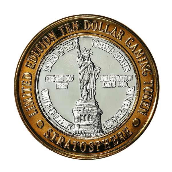 .999 Silver Stratosphere Las Vegas, NV $10 Casino Limited Edition Gaming Token