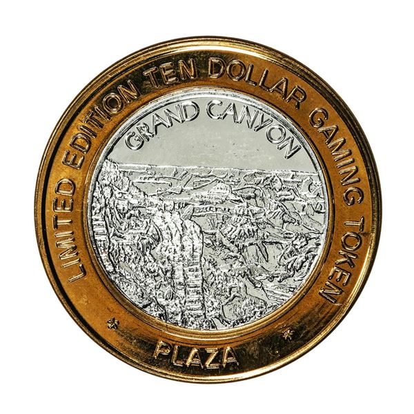 .999 Fine Silver Plaza Casino Las Vegas, NV $10 Limited Edition Gaming Token