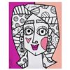 Image 1 : Romero Britto "Picasso Pink Too" Limited Edition Giclee On Canvas