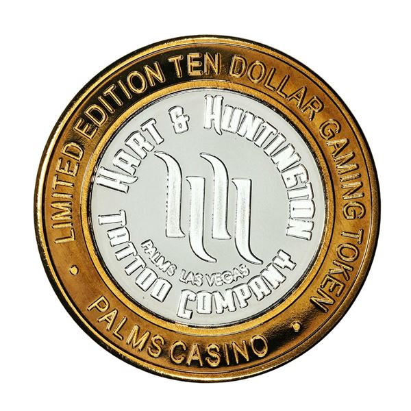 .999 Silver Palms Casino Las Vegas, NV $10 Casino Limited Edition Gaming Token