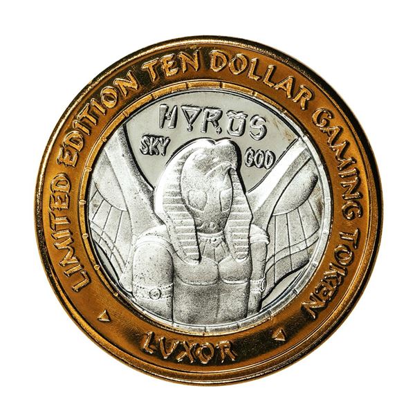 .999 Fine Silver Luxor Las Vegas, Nevada $10 Limited Edition Gaming Token