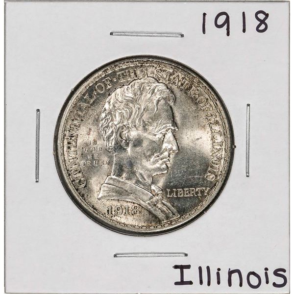 1918 Illinois Centennial Commemorative Half Dollar Coin