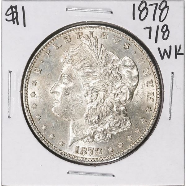 1878 7/8TF Weak $1 Morgan Silver Dollar Coin