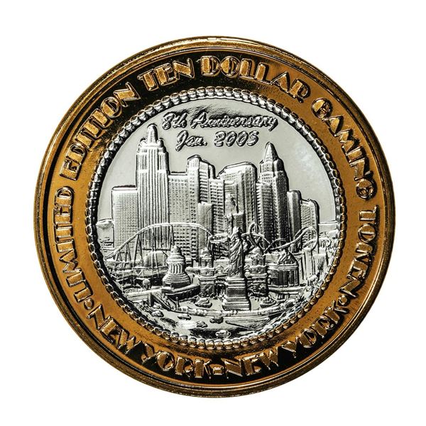 .999 Silver New York New York Casino Las Vegas, NV $10 Limited Edition Gaming Token