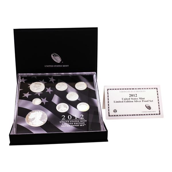 2012 United States Mint Limited Edition Silver Proof Set w/ Box & COA