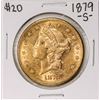 Image 1 : 1879-S $20 Liberty Head Double Eagle Gold Coin