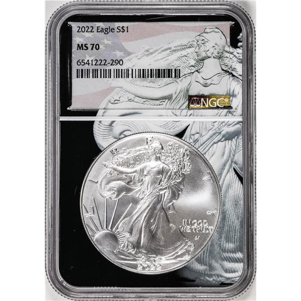 2022 $1 American Silver Eagle Coin NGC MS70