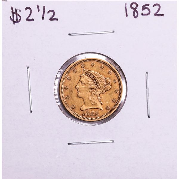 1852 $2 1/2 Liberty Head Quarter Eagle Gold Coin