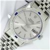Image 1 : Rolex Men's Stainless Steel Diamond and Sapphire Datejust Wristwatch
