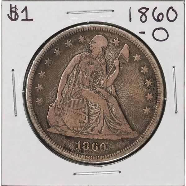1860-O $1 Seated Liberty Silver Dollar Coin