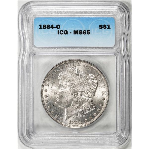 1884-O $1 Morgan Silver Dollar Coin ICG MS65
