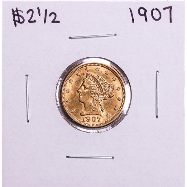 1907 $2 1/2 Liberty Head Quarter Eagle Gold Coin