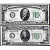 Image 1 : Lot of 1934A $10 & $20 Federal Reserve Notes Richmond