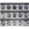 Image 4 : Set of 1986-2010 $1 American Silver Eagle Coins ANACS MS69 in Box