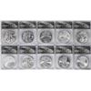 Image 6 : Set of 1986-2010 $1 American Silver Eagle Coins ANACS MS69 in Box
