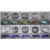 Image 7 : Set of 1986-2010 $1 American Silver Eagle Coins ANACS MS69 in Box