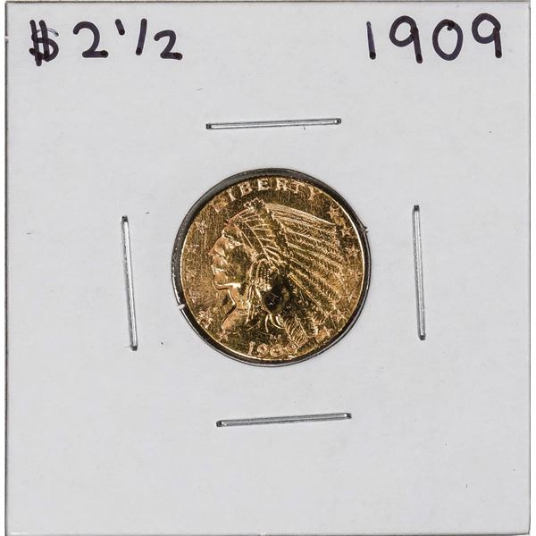1909 $2 1/2 Indian Head Quarter Eagle Gold Coin