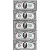 Image 1 : Lot of (5) 1934D $10 Federal Reserve Notes Atlanta