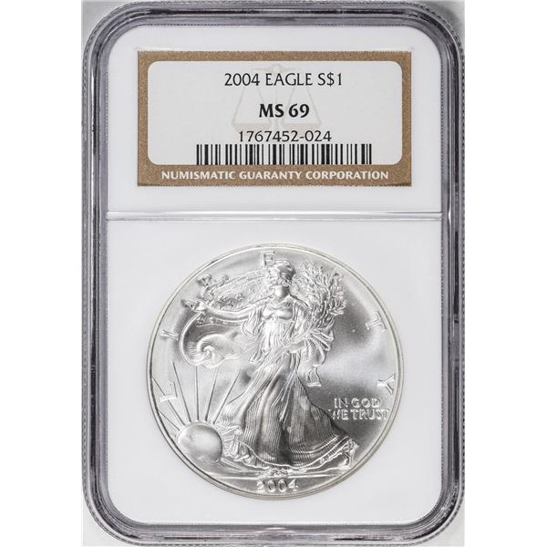 2004 American Silver Eagle Coin NGC MS69