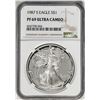 Image 1 : 1987-S $1 Proof American Silver Eagle Coin NGC PF69 Ultra Cameo