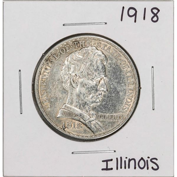 1918 Illinois Centennial Commemorative Half Dollar Coin
