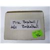 Image 1 : BOX W/2020-2021 MISC. BASEBALL & BASKETBALL CARDS