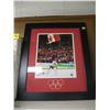 Image 1 : FRAMED PHOTO FROM VANCOUVER 2010 OLYMPICS OF TEAM CANADA GOALIE