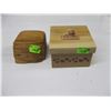 Image 1 : 2 SM. WOOD BOXES W/LIDS