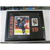 Image 1 : FRAMED PRINT W/HOCKEY CARD OF #19 VANCOUVER CANUCK, NASSLUND
