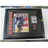Image 1 : FRAMED PRINT W/HOCKEY CARD OF VANCOUVER CANUCK # 7, MORRISON