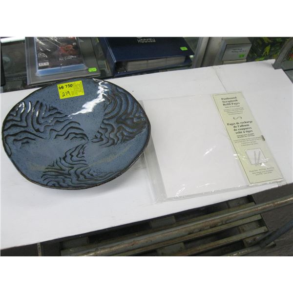 DECORATIVE POTTERY BOWL