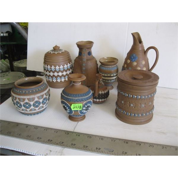 8 PIECES OF DOULTON POTTERY