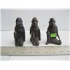 Image 1 : 3 SM CARVED FIGURINES