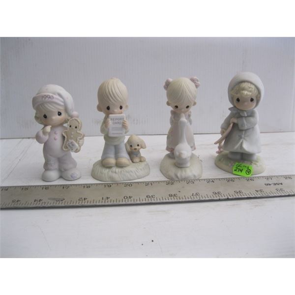 4 PRECIOUS MOMENTS FIGURINES