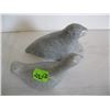 Image 1 : 2 STONE CARVINGS OF SEAL & BIRD