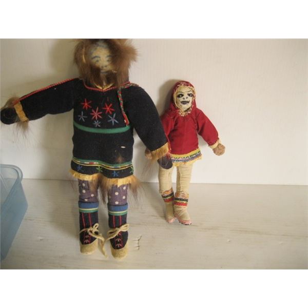 2 INUIT DOLLS