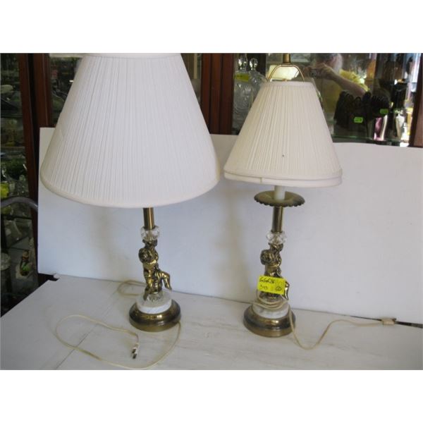 PAIR OF FIGURINE BASED LAMPS