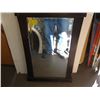 Image 1 : BEVELLED EDGE WOOD FRAME MIRROR