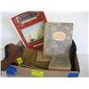 Image 1 : BOX OF MISC. BELLOWS, BOOKS, ETC.